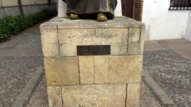 Haham Musa'nın anıt ben Maimon Maimonides Cordoba, Endülüs, İspanya olarak bilinen