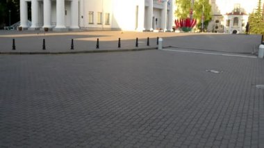 Minsk Belediye Binası - Minsk, Beyaz Rusya, yüksek pazarında orta kısmında bir idari bina 1600 yılında inşa edilmiştir. Saat Kulesi hangi o zaman için büyük bir değer saat vardı.