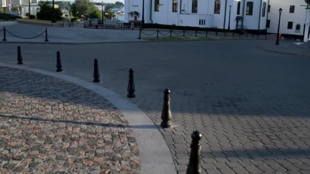 Catedral do Espírito Santo em Minsk, Bielorrússia é dedicada ao Espírito Santo. É catedral central de Belarusian Igreja Ortodoxa . — Vídeo de Stock