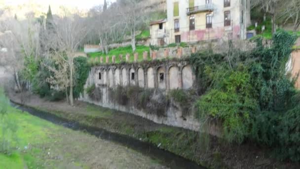 Alhambra Granada'da, Avrupa'da, Endülüs, İspanya'nın otonom bina İslam Palacios Nazaries — Stok video