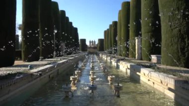 Alcazar de los Reyes Cristianos (Hıristiyan hükümdarlar Kalesi) Cordoba, Endülüs, İspanya. Isabella birincil konutlar biri olarak ben Kastilya ve Aragon Ferdinand II hizmet kale.