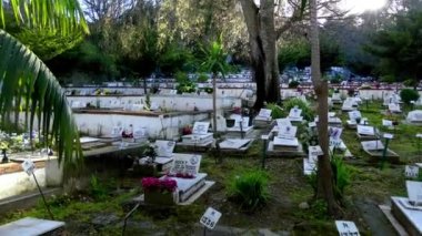Mezarlık evcil hayvanların Hayvanat Bahçesi Lizbon, Portekiz.
