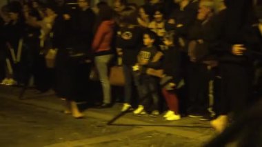 Braga, Portekiz - 14 Nisan 217: Kefaret alayı sokaklarda Braga, Portekiz üzerinde kutsal hafta (Semana Noel Baba) geçen hafta önce Paskalya Oruç sırasında. Yıllık haraç tutku İsa Mesih'in.