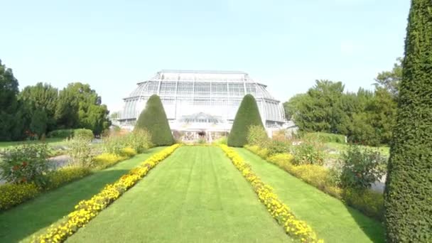 Berlin-Dahlem botanische tuin en Museum is de botanische tuin in de Duitse hoofdstad stad Berlijn. Tuin is gelegen in stadsdeel Steglitz-Zehlendorf stadsdeel Lichterfelde. — Stockvideo