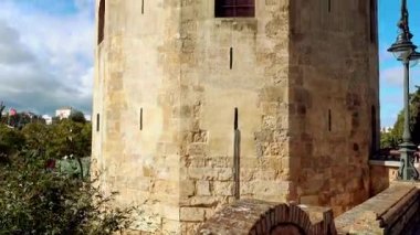 Torre del Oro (altın kule) Seville, Endülüs, İspanya dodecagonal askeri gözetleme kulesi var. Seville Guadalquivir Nehri üzerinden erişimi denetlemek için Muvahhidler Hilafet tarafından dikildi.