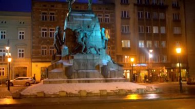 Anıt Grunwaldzki - atlı heykeli kralı Władysław II Jagiello Krakow, Polonya, bölge ı eski kentte, Jan Matejko Meydanı ' nda 1910 yılında Ignacy Jan Paderewski Vakfı'nın inşa..