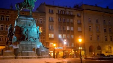 Anıt Grunwaldzki - atlı heykeli kralı Władysław II Jagiello Krakow, Polonya, bölge ı eski kentte, Jan Matejko Meydanı ' nda 1910 yılında Ignacy Jan Paderewski Vakfı'nın inşa..