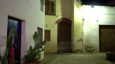 Karanlık akşam eski evler Cordoba, Endülüs, İspanya.