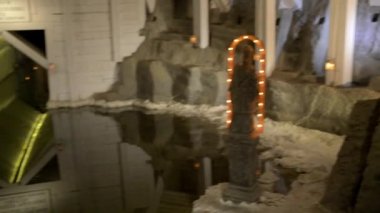 Wieliczka, Polonya - 4 Ocak 2016: Wieliczka Salt kasaba Wieliczka güney Polonya'da bulunan Mine, Krakow Büyükşehir alanı içinde yatıyor.