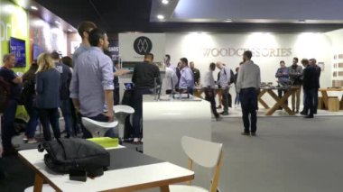 IFA, Berlin - 5 Eylül: Pavilion Woodcessories Uluslararası Sergisi Berlin, Messe, Almanya radyo.