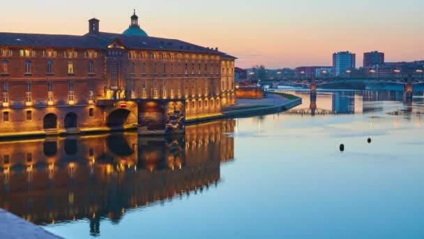 Museum of History of Medicine in Toulouse, France, created in 1983. Museum is located in Hotel Assezat, which houses learned societies. He shares Viguerie Wing with Museum of Medical Instruments. — Stock Video