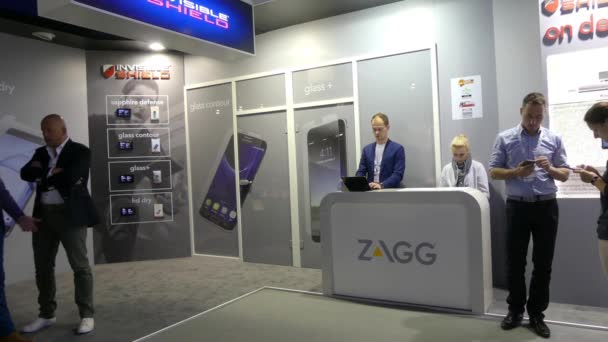 IFA, BERLÍN - 5 DE SEPTIEMBRE: Pabellón Zagg en la exposición radiofónica internacional Berlin, Messe, Alemania . — Vídeos de Stock