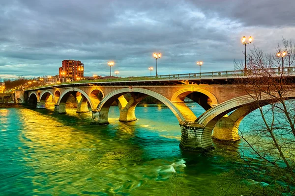 Bridge Catalans Amidonniers Bridge Een Brug Garonne Toulouse Frankrijk Het — Stockfoto