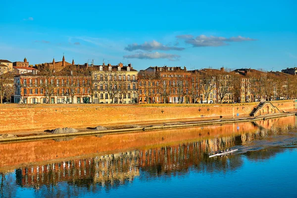 Tounis Rakpart Franciaországi Toulouse Ban Található Garonne Szélén Pont Neuf — Stock Fotó