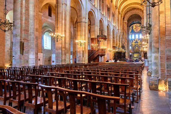 Toulouse France March 2018 Basilica Saint Sernin Basilica Sant Sarnin — стокове фото