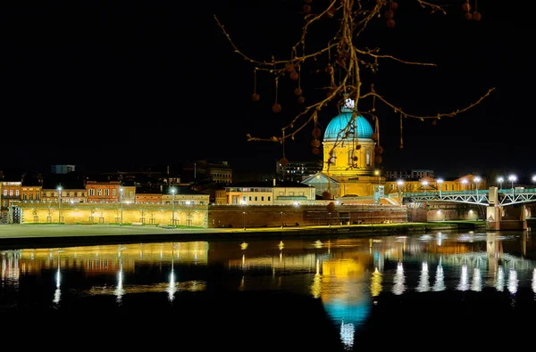 Pont Saint Pierre Toulouse France Passe Sur Garonne Relie Place — Photo