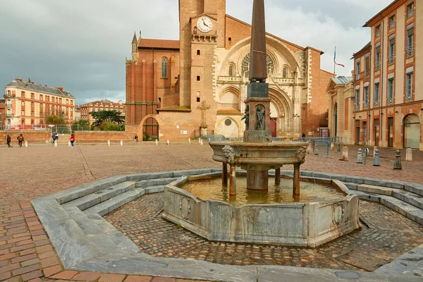 Catedral Toulouse Cathedrale Saint Etienne Una Iglesia Católica Situada Ciudad — Foto de Stock