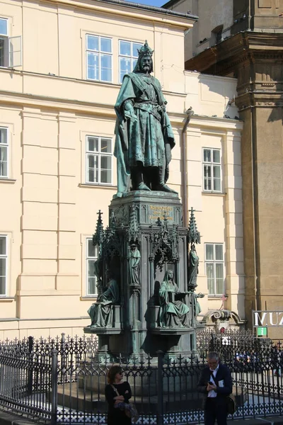 Statue of Charles 4 — Stock Photo, Image