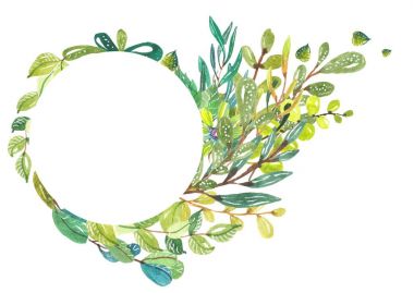 Sulu Boya güzel çiçek tasarım