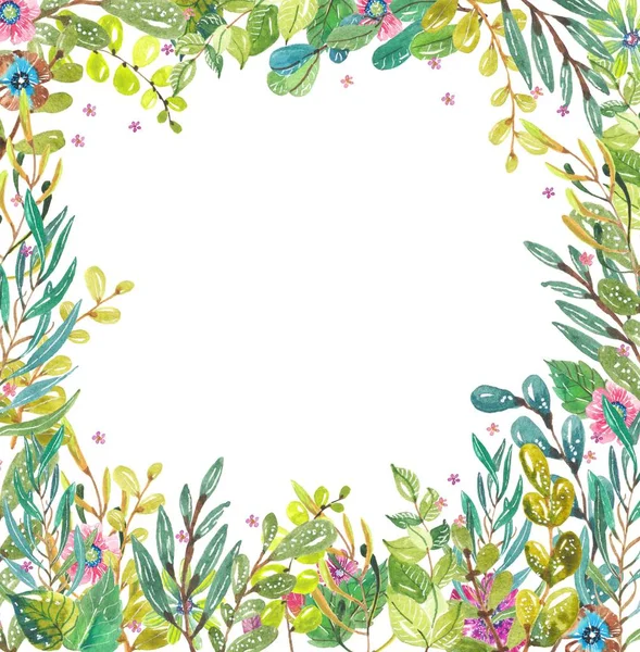 Watercolor beautiful floral design — Stock Photo, Image