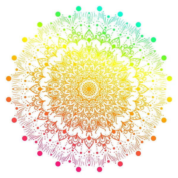 Mandala de fleurs, vecteur — Image vectorielle