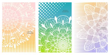 Çiçek mandala seti