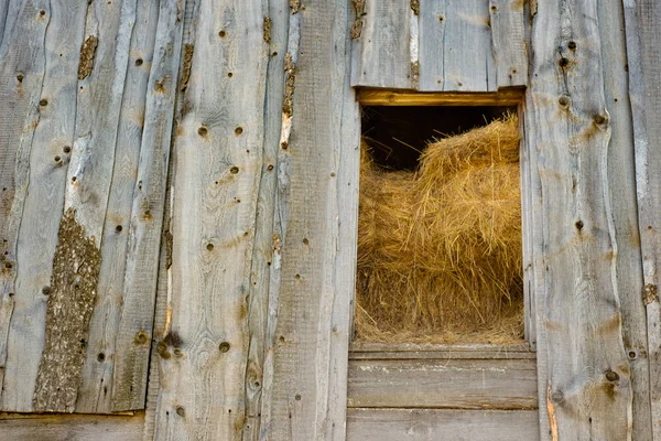 Fából készült régi hayloft — Stock Fotó