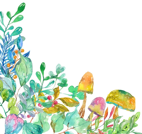 Watercolor beautiful floral design — Stock Photo, Image