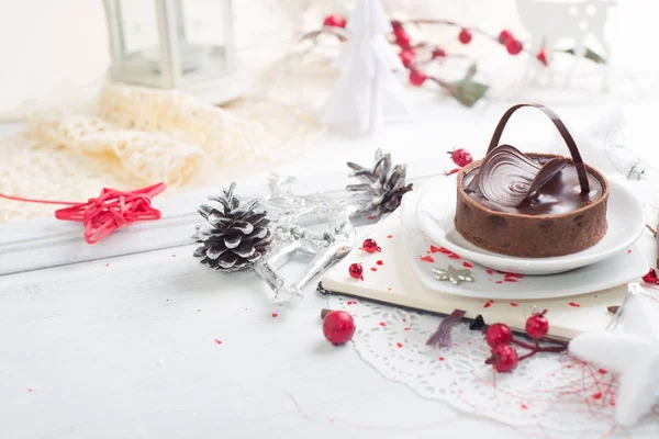 Vackra choklad tårta — Stockfoto