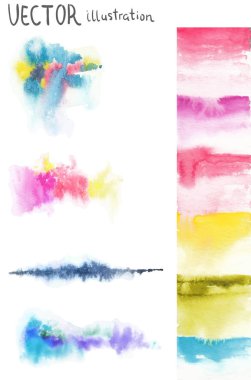 Sulu Boya parlak sıçraması ile renkli arka plan