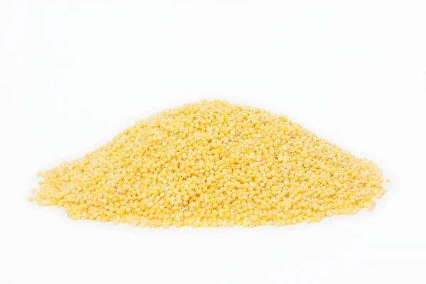 Small pile of millet Stock Photo