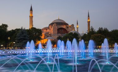 Ayasofya'nın Sunset'teki, Istanbul