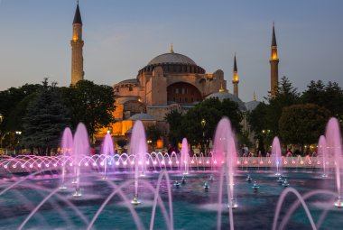 Ayasofya'nın Sunset'teki, Istanbul