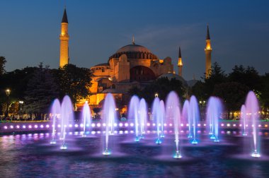 Ayasofya'nın Sunset'teki, Istanbul