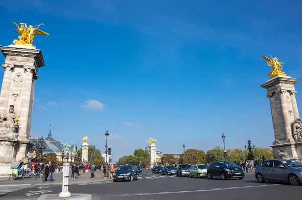 Den Pont Alexandre Iii, Paris, Frankrike — Stockfoto