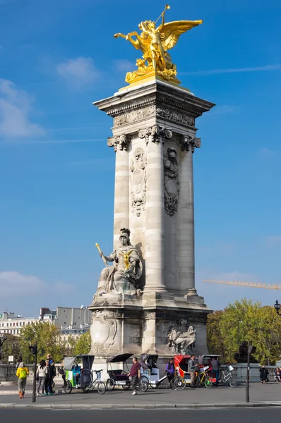 De Pont Alexandre Iii, Paris, Frankrijk — Stockfoto