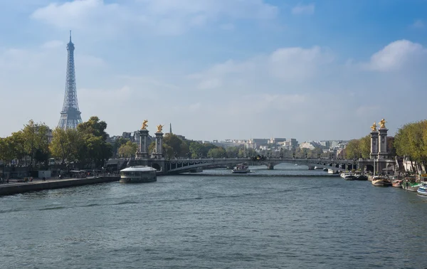 Senna fiume a Parigi — Foto Stock