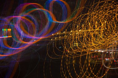 Şehir ışıkları soyut desen