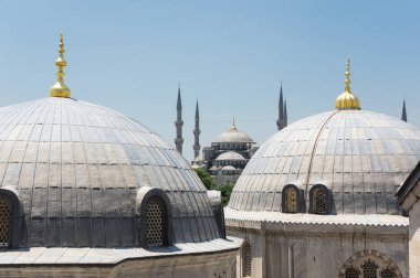 Ayasofya'nın ve Sultan Ahmet Camii Instanbul