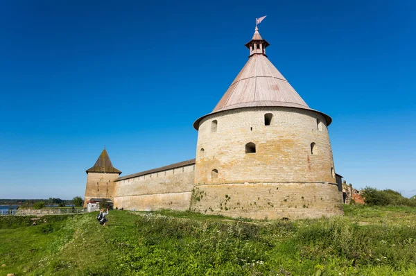 Vista panoramica della fortezza di Oreshek — Foto Stock