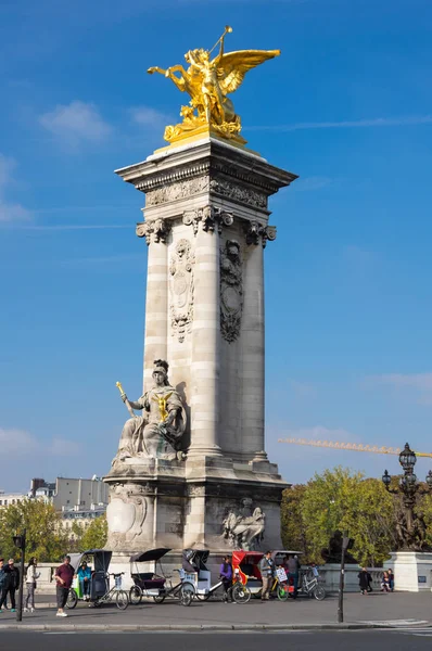 De Pont Alexandre Iii, Paris, Frankrijk — Stockfoto