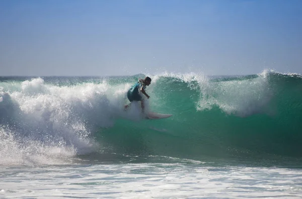 Moře, surfing na pobřeží Atlantského oceánu — Stock fotografie