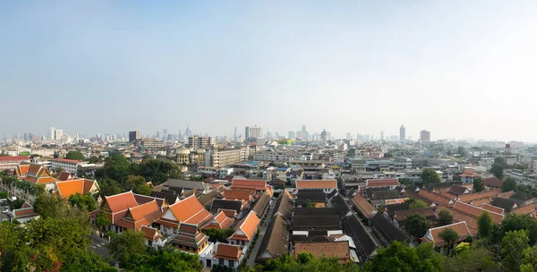View of Bangkok and Wat Saket — Stock Photo, Image