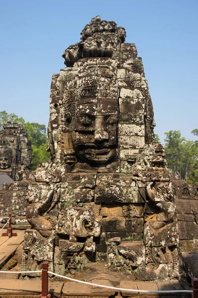 Rostos de Buda do templo de Bayon — Fotografia de Stock