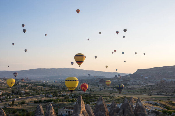 Hot Air Balloons over Cappadocia