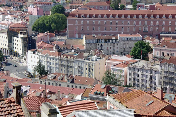 Panoramablick auf zentrales lisbon — Stockfoto