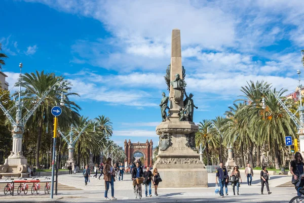 Passeig de Lluis Companys — Stockfoto