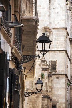 Barselona gothic Quarter dar sokak
