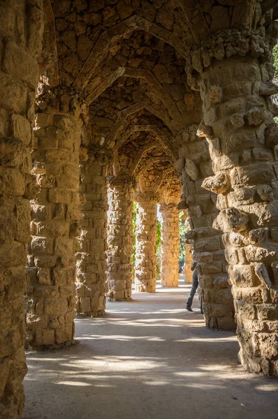 Il parco Guell a Barcellona — Foto Stock