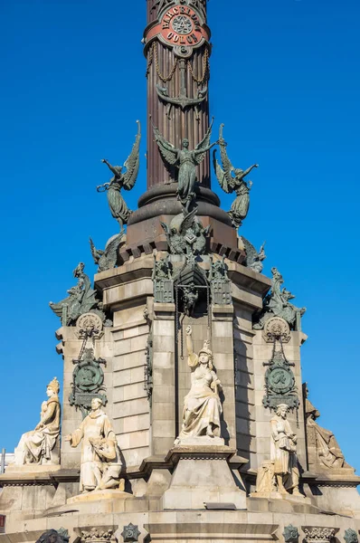 Das Kolumbus-Denkmal in Barcelona — Stockfoto